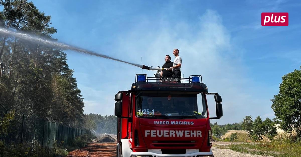 Wie Feuerwehrleute von der Bergstraße in Münster helfen